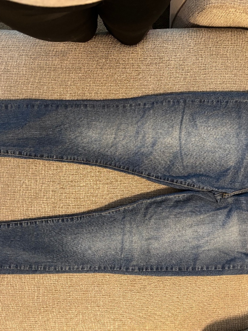 Blue skinny jeans